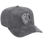 Milwaukee Brewers MLB Gray x Suede FASHION CORE New Era 9FORTY A-Frame