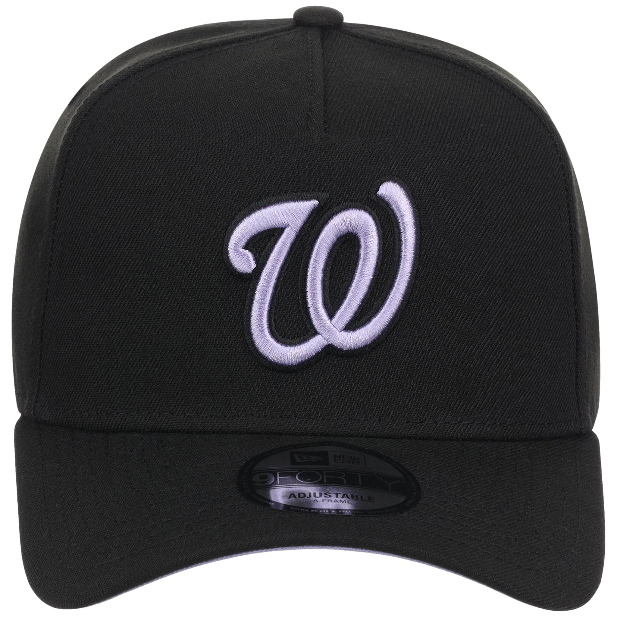 Washington Nationals MLB Black x Lavender FASHION CORE New Era 9FORTY A-Frame
