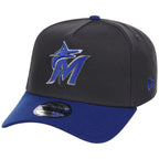 Miami Marlins MLB Graphite x Royal FASHION CORE New Era 9FORTY A-Frame