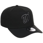 Washington Nationals MLB Black x Pewter FASHION CORE New Era 9FORTY A-Frame