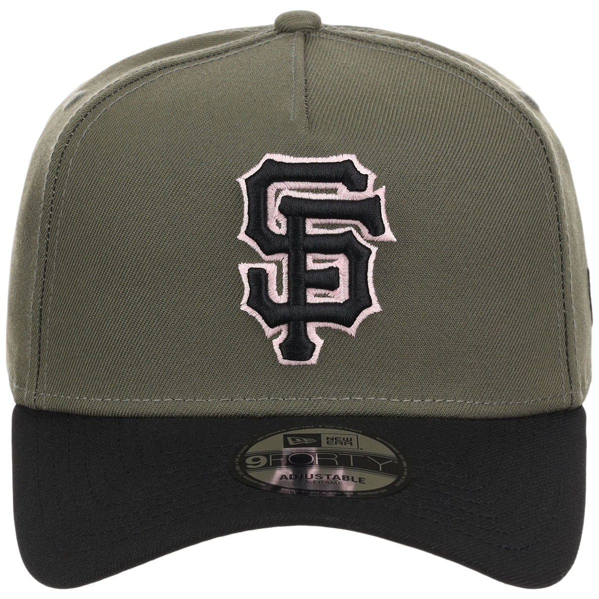 San Francisco Giants MLB Olive x Black & Pink FASHION CORE New Era 9FORTY A-Frame