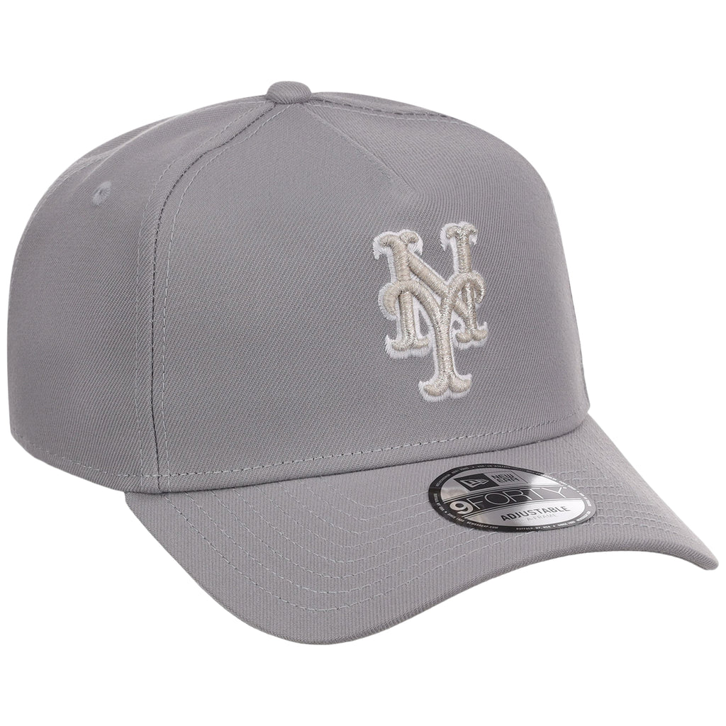 New York Mets MLB Gray x White FASHION CORE New Era 9FORTY A-Frame