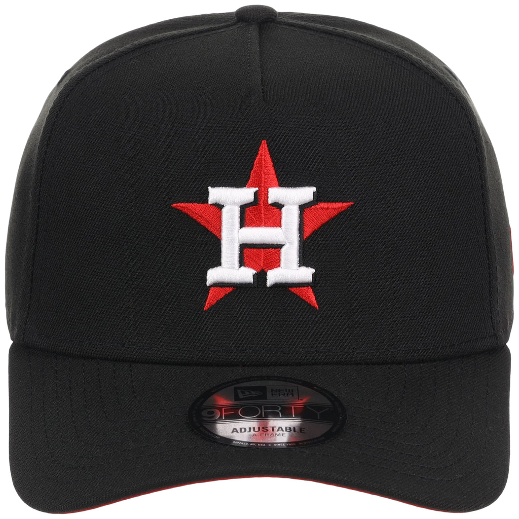 Houston Astros MLB Black x Red FASHION CORE New Era 9FORTY A-Frame