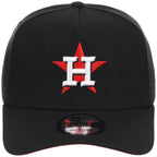 Houston Astros MLB Black x Red FASHION CORE New Era 9FORTY A-Frame
