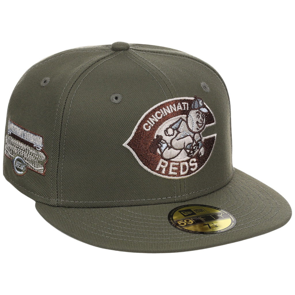 Cincinnati Reds MLB Olive Alloy New Era 59FIFTY