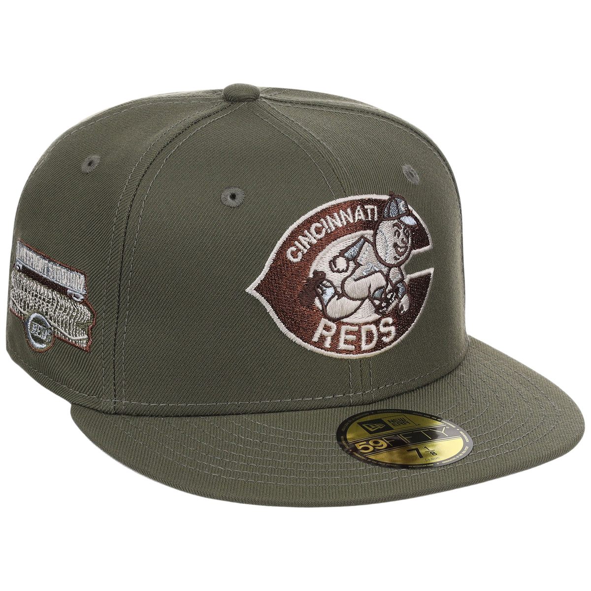 Cincinnati Reds MLB Olive Alloy New Era 59FIFTY