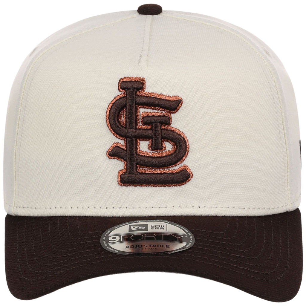 St. Louis Cardinals MLB Chrome x Burnt Wood FASHION CORE New Era 9FORTY A-Frame