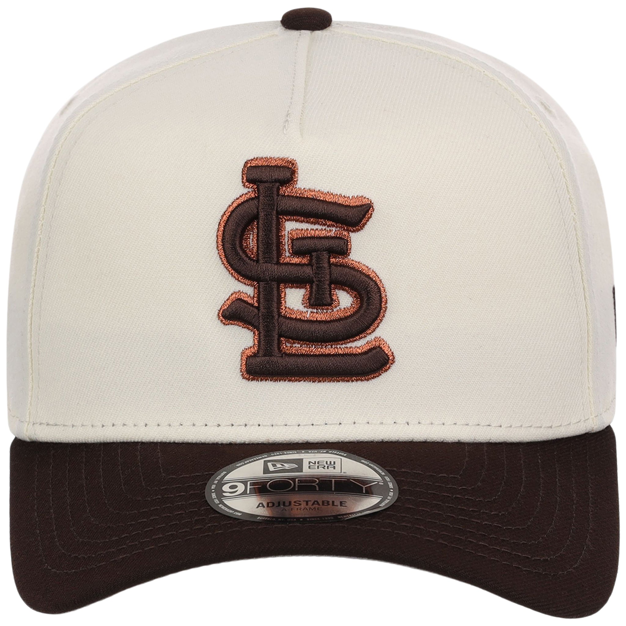 St. Louis Cardinals MLB Chrome x Burnt Wood FASHION CORE New Era 9FORTY A-Frame