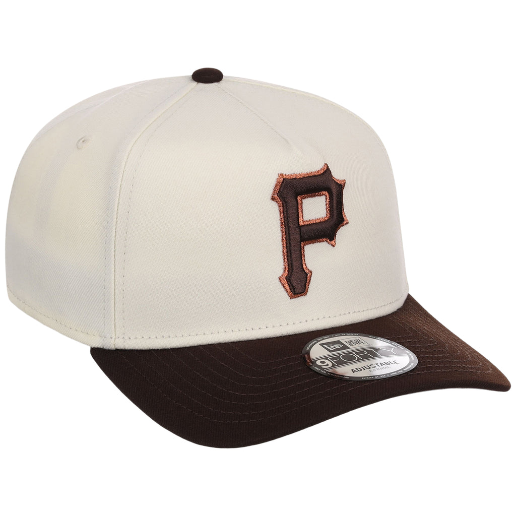 Pittsburgh Pirates MLB Chrome x Burnt Wood FASHION CORE New Era 9FORTY A-Frame