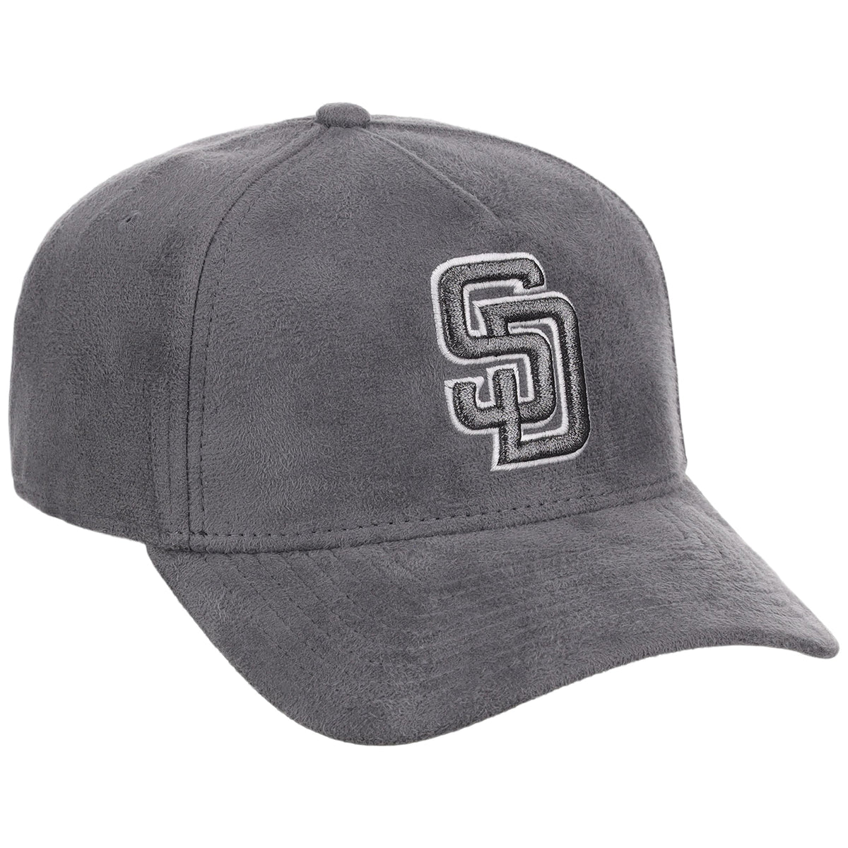 San Diego Padres MLB Gray x Suede FASHION CORE New Era 9FORTY A-Frame