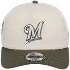Milwaukee Brewers MLB Chrome Olive New Era 9FORTY