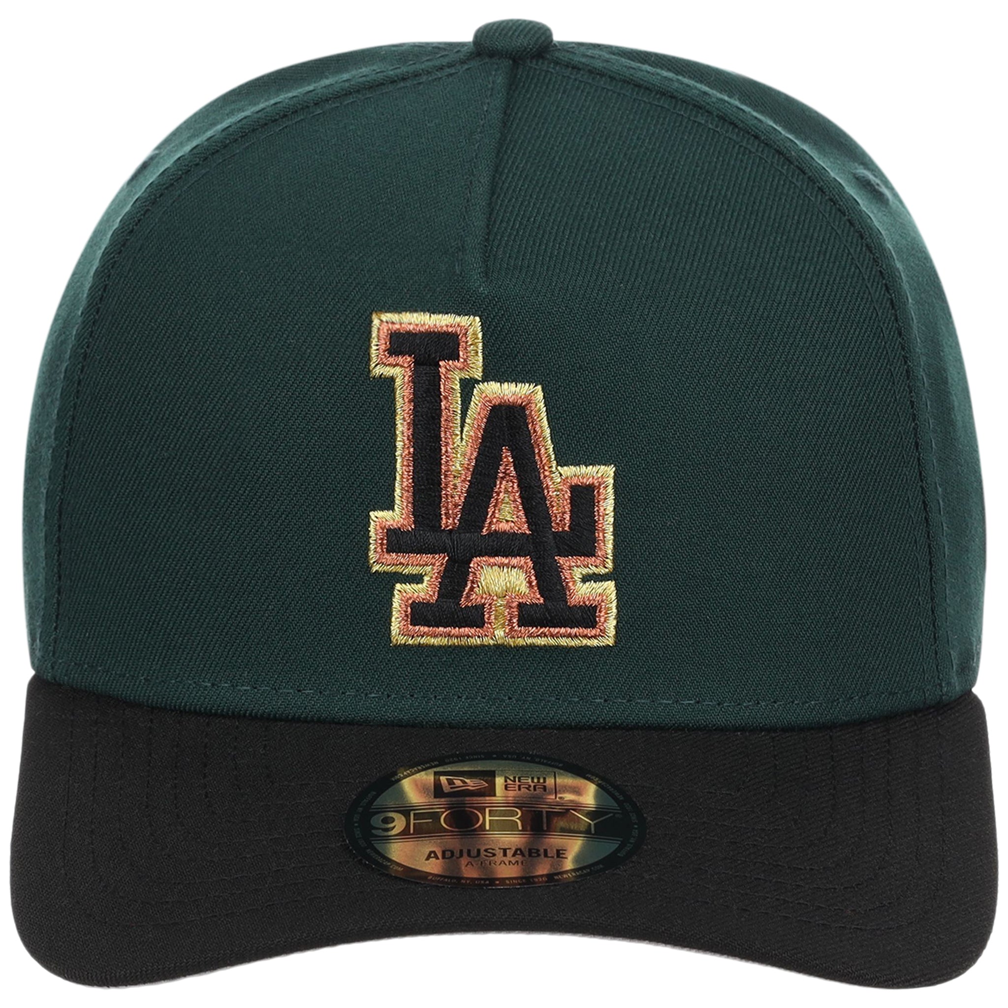 Los Angeles Dodgers MLB Dark Green x Black FASHION CORE New Era 9FORTY A-Frame