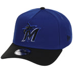 Miami Marlins MLB Royal x Black FASHION CORE New Era 9FORTY A-Frame