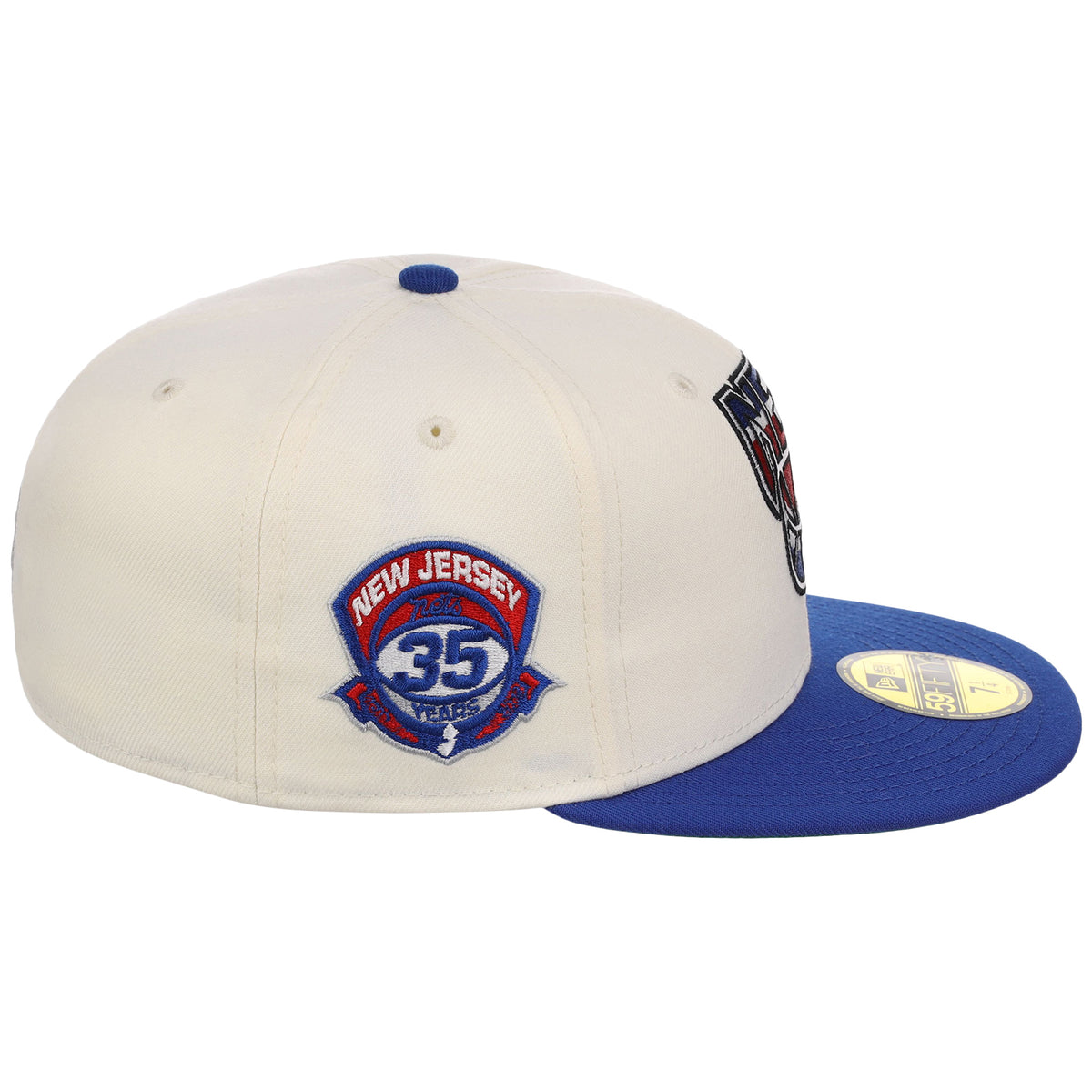 New Jersey Nets NBA Chrome OTC New Era 59FIFTY (Chrome/Royal)