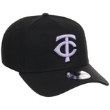 Minnesota Twins MLB Black x Lavender FASHION CORE New Era 9FORTY A-Frame