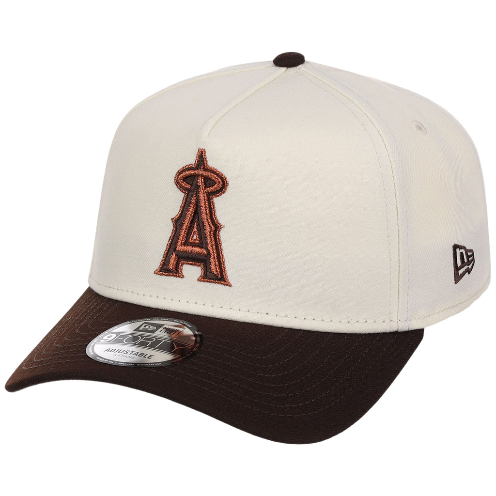 Anaheim Angels MLB Chrome x Burnt Wood FASHION CORE New Era 9FORTY A-Frame