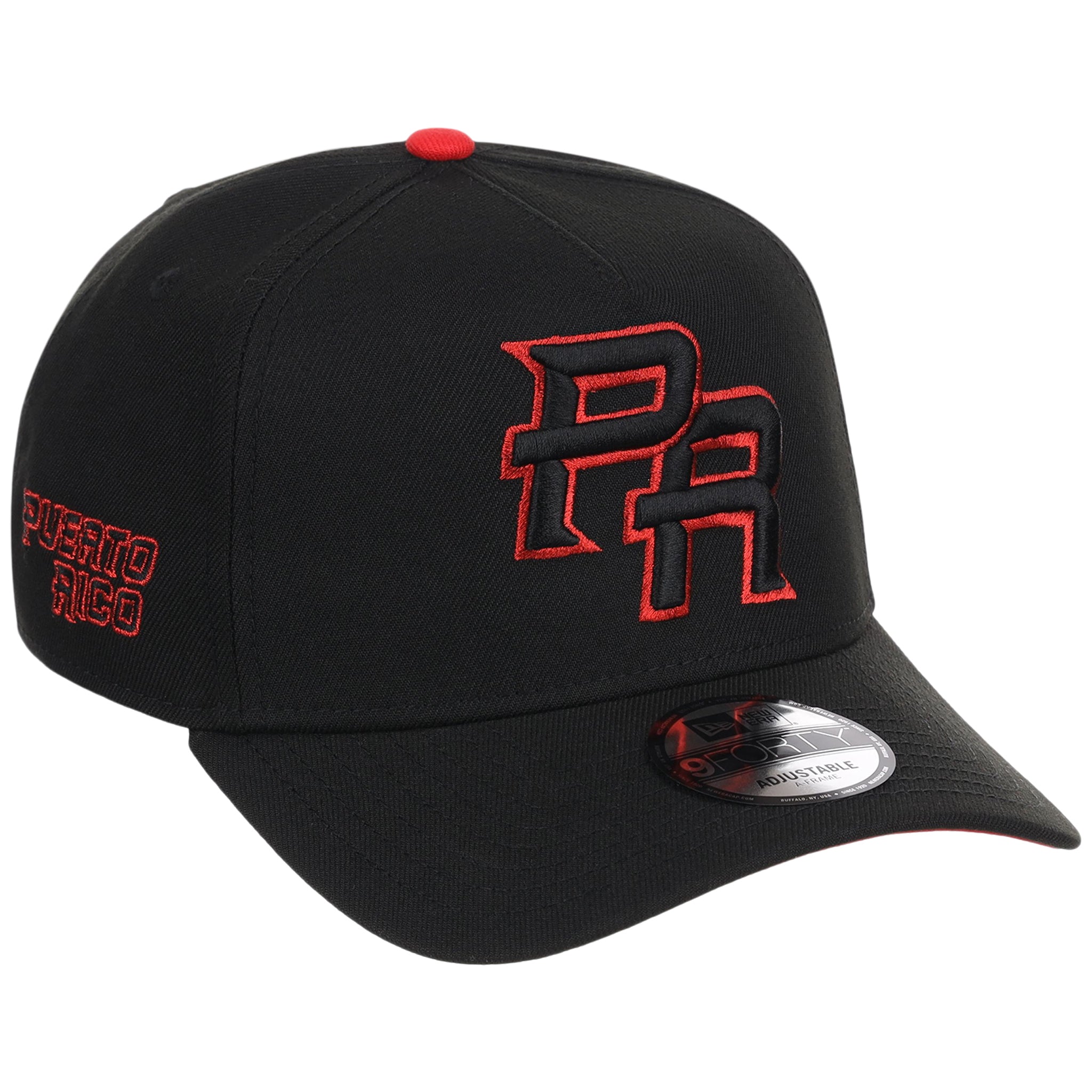 Puerto Rico Crown the Country New Era 9FORTY (Black/Black)