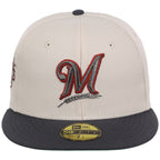 Milwaukee Brewers MLB Cream x Graphite New Era 59FIFTY – 5