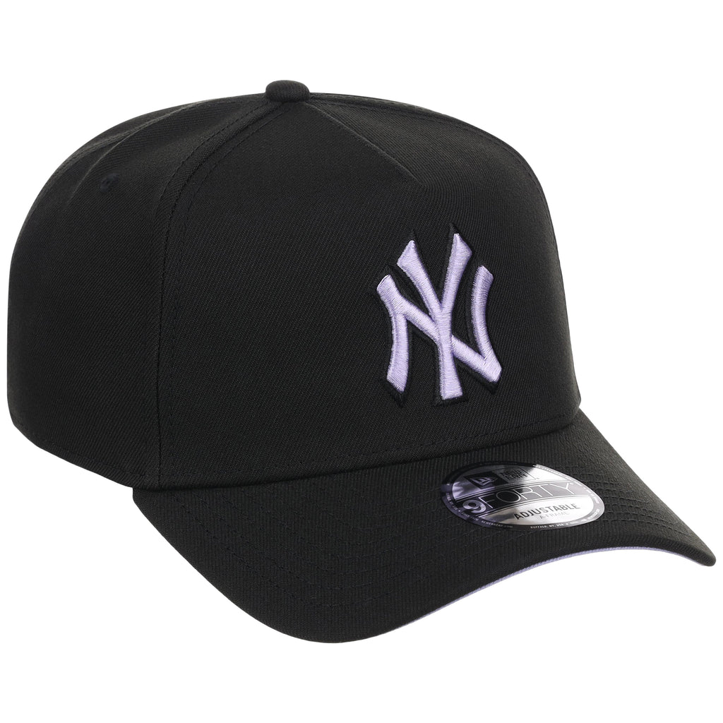 New York Yankees MLB Black x Lavender FASHION CORE New Era 9FORTY A-Frame
