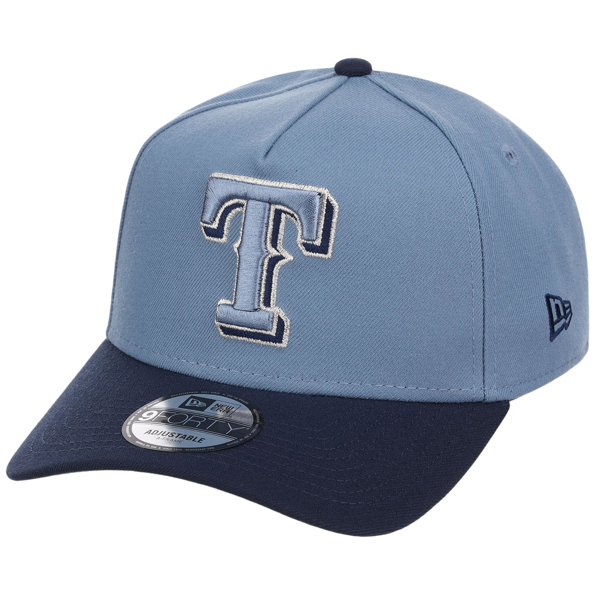 Texas Rangers MLB Faded Blue x Navy FASHION CORE New Era 9FORTY A-Frame