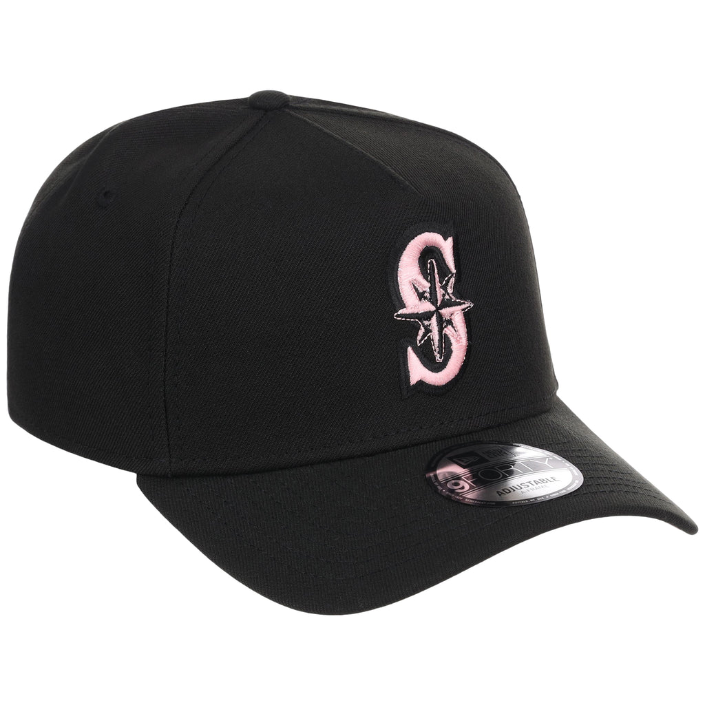 Seattle Mariners MLB Black x Pink FASHION CORE New Era 9FORTY A-Frame