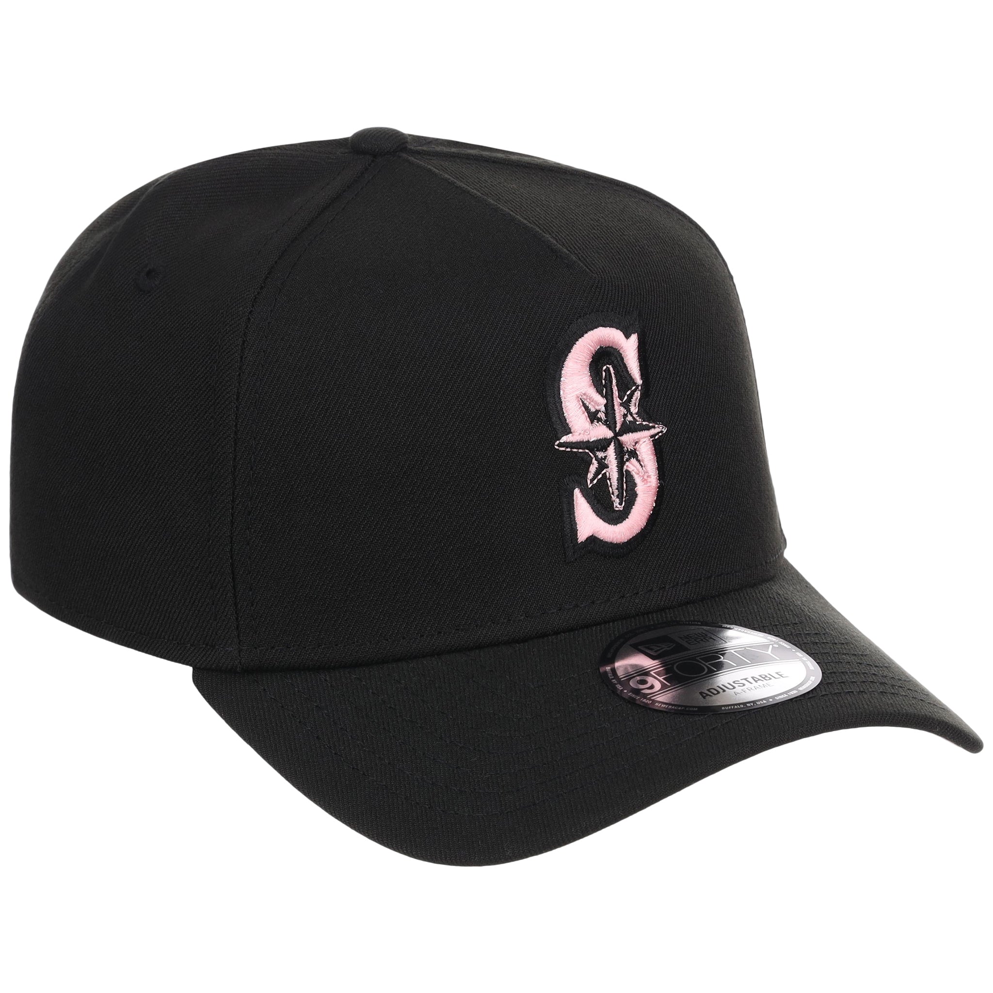 Seattle Mariners MLB Black x Pink FASHION CORE New Era 9FORTY A-Frame