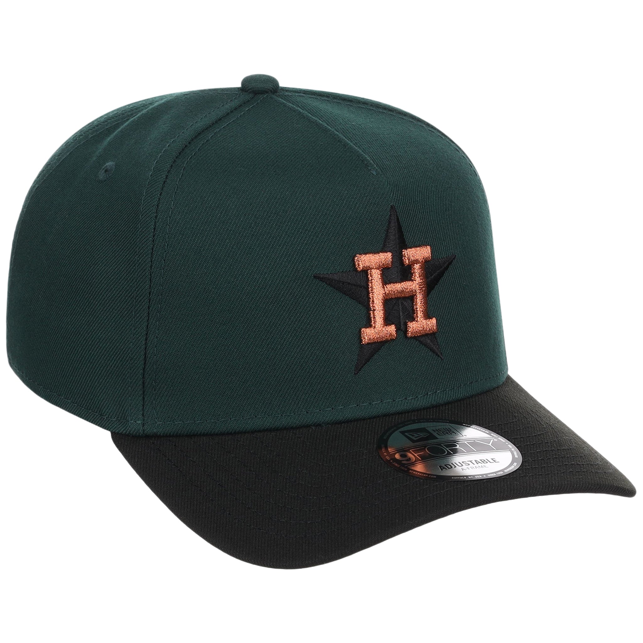 Houston Astros MLB Dark Green x Black FASHION CORE New Era 9FORTY A-Frame