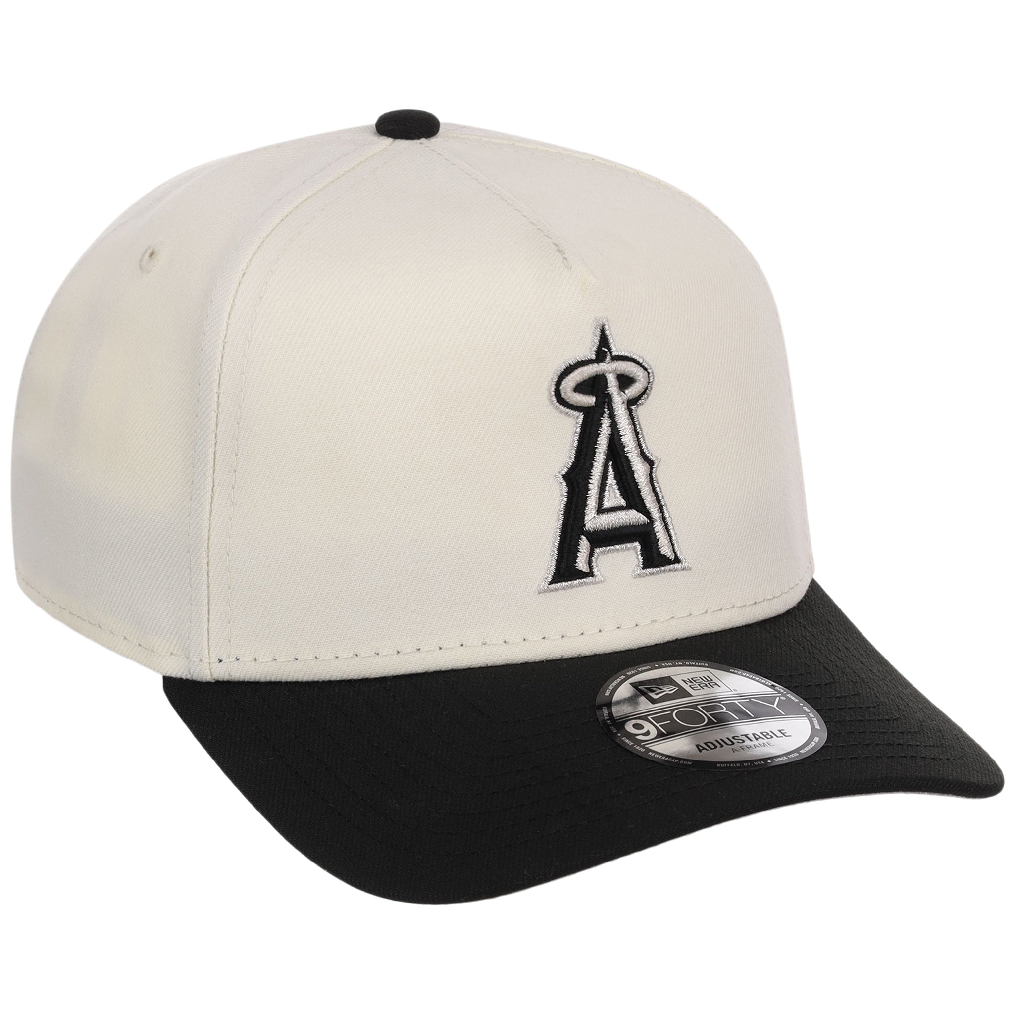 Anaheim Angels MLB Chrome x Black FASHION CORE New Era 9FORTY A-Frame