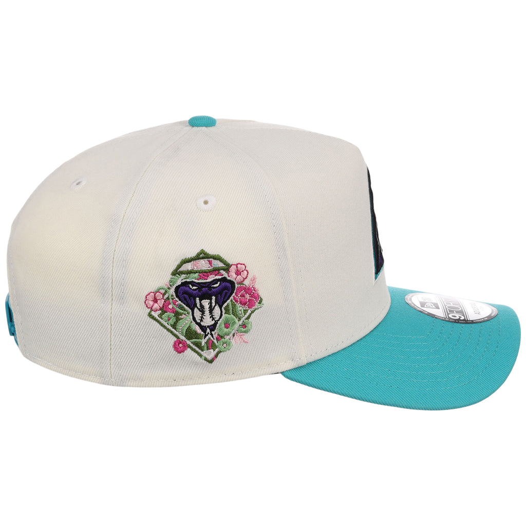 Arizona Diamondbacks Phoenix Crown the City New Era 9FORTY A-Frame (Chrome/Teal)