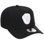 Milwaukee Brewers MLB Black x White FASHION CORE New Era 9FORTY A-Frame