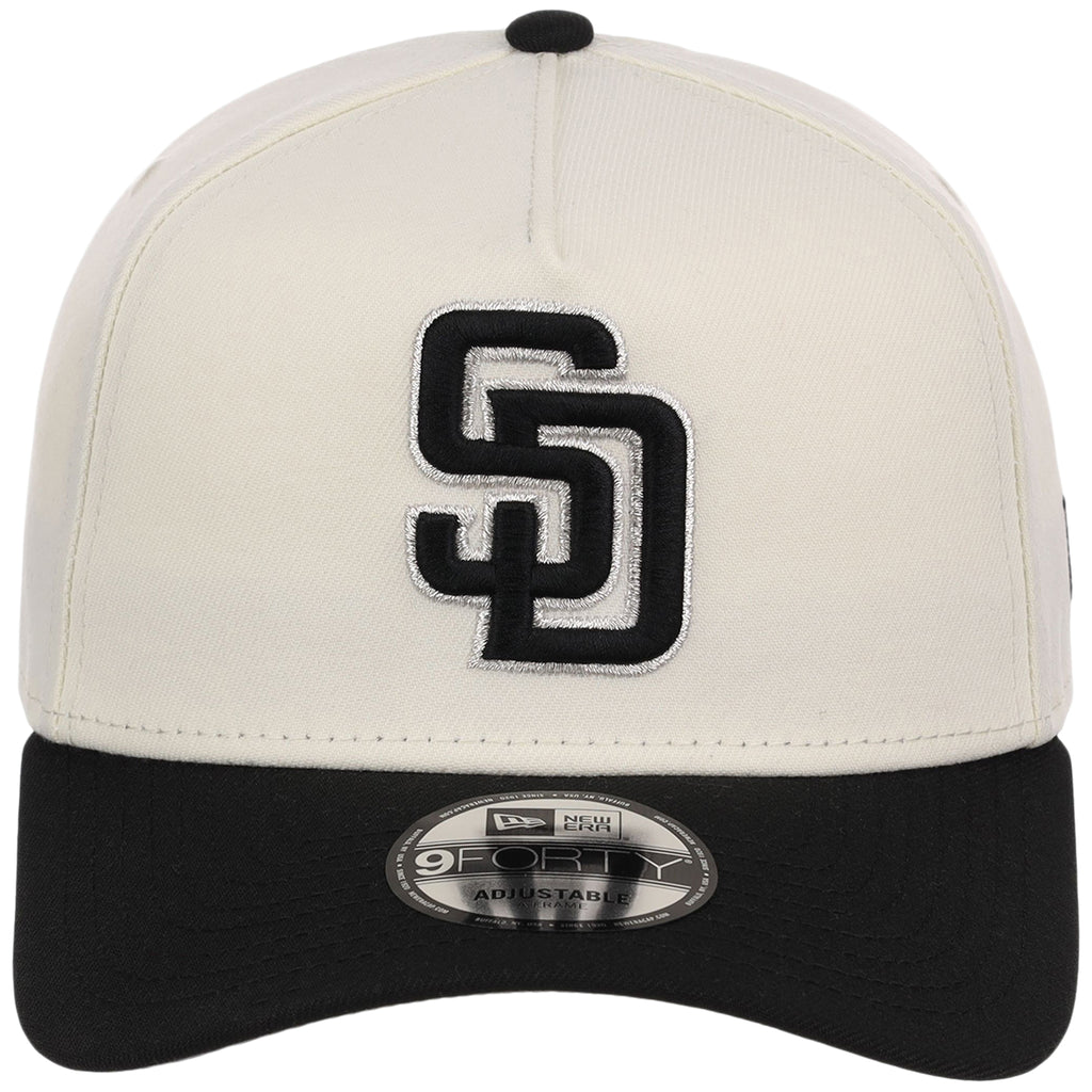 San Diego Padres MLB Chrome x Black FASHION CORE New Era 9FORTY A-Frame