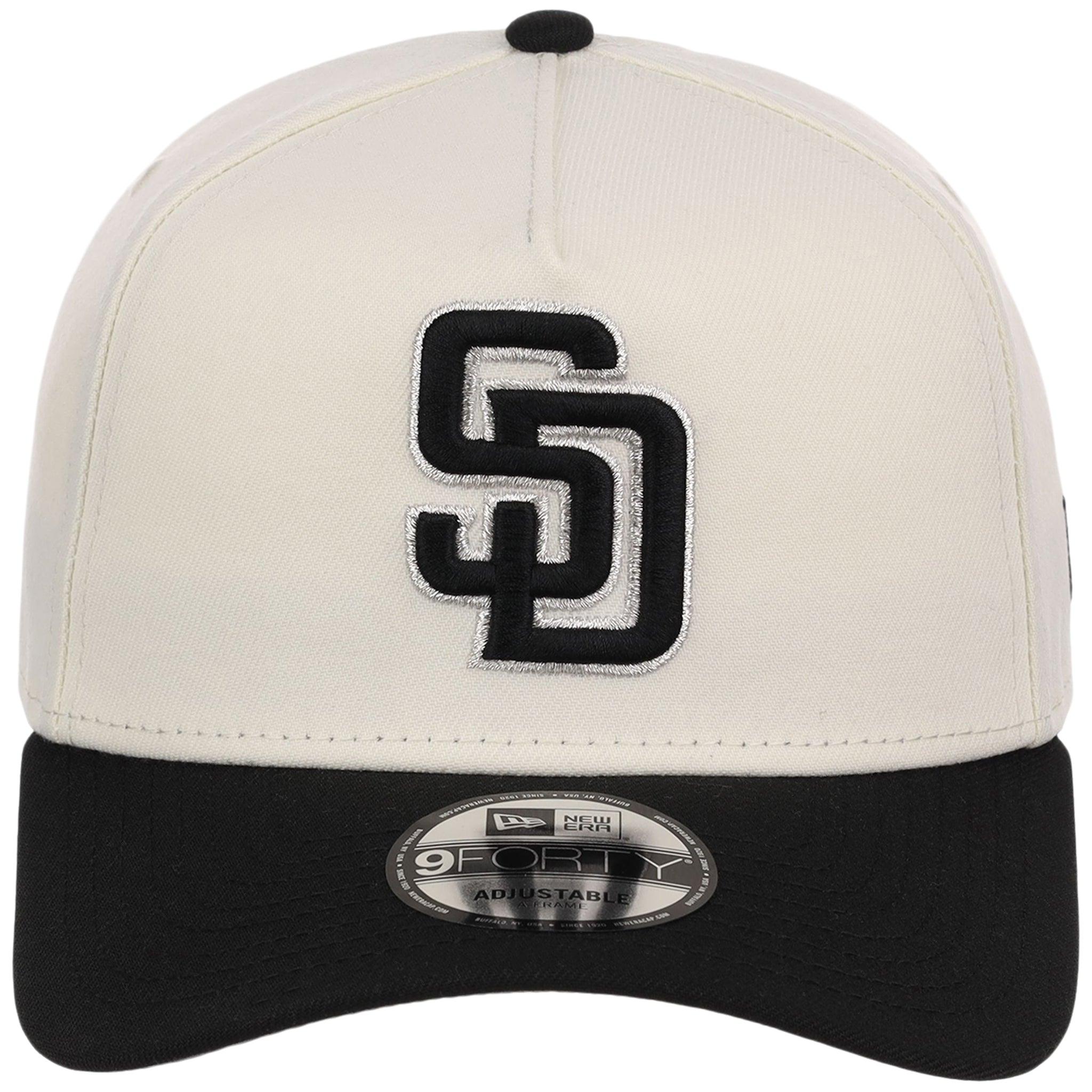 San Diego Padres MLB Chrome x Black FASHION CORE New Era 9FORTY A-Frame