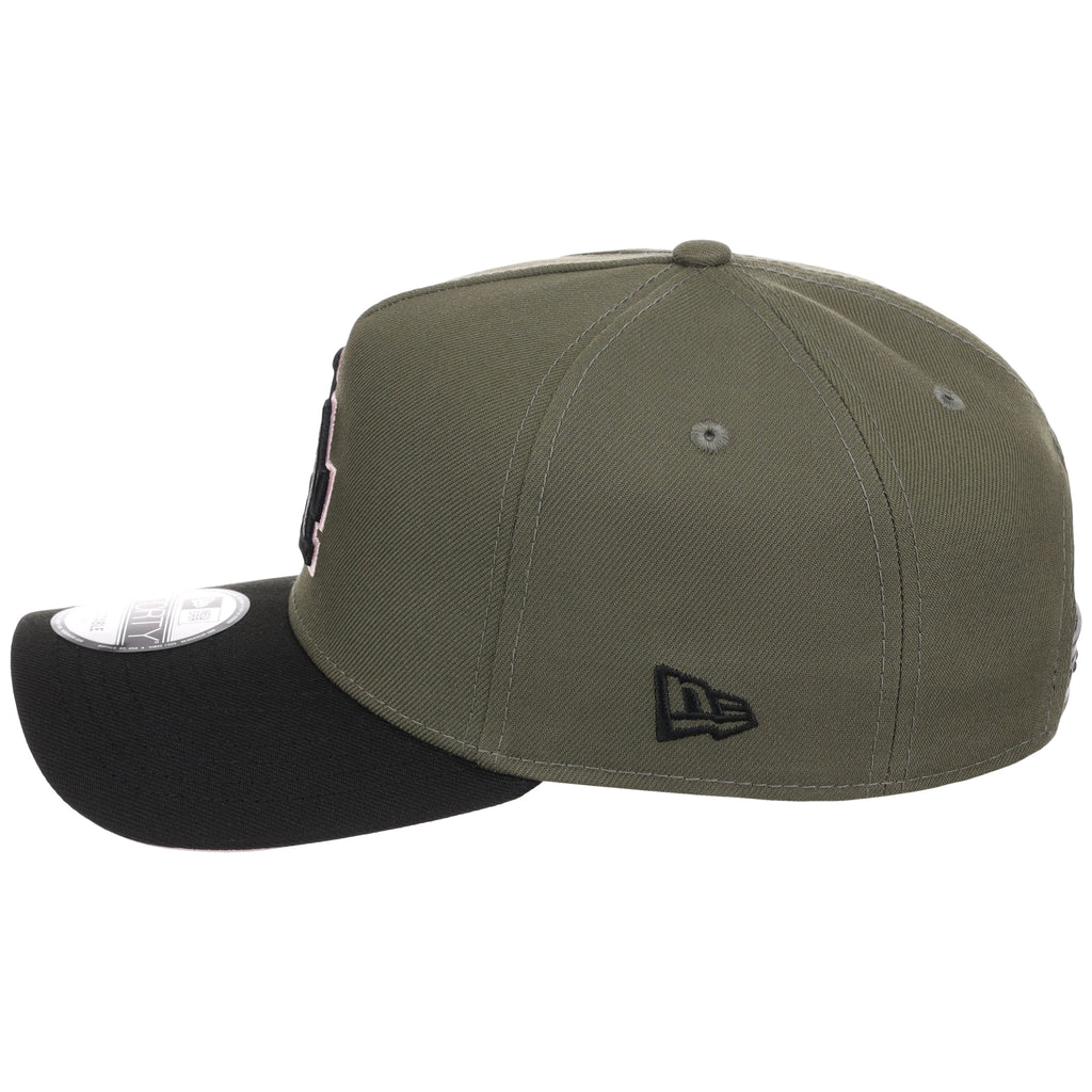 Los Angeles Dodgers MLB Olive x Black & Pink FASHION CORE New Era 9FORTY A-Frame