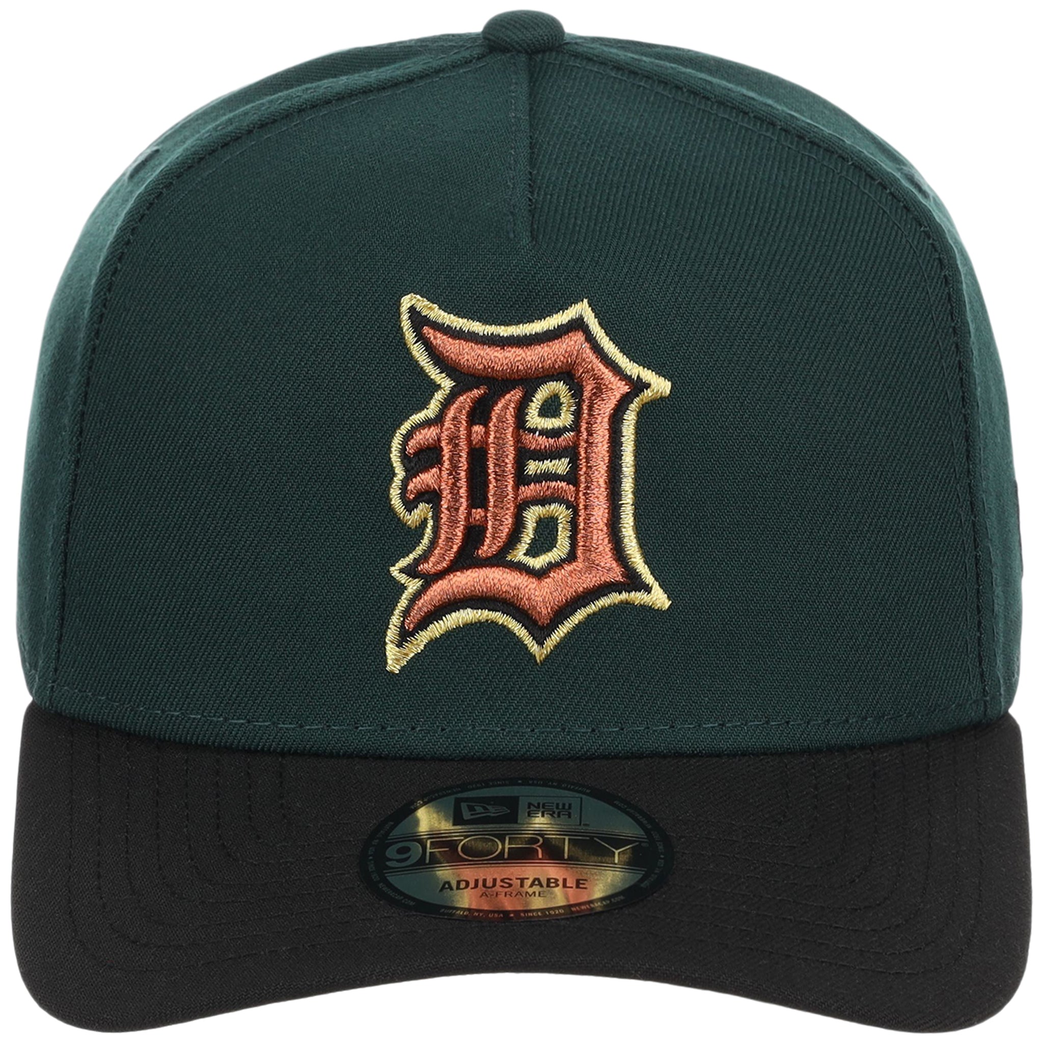 Detroit Tigers MLB Dark Green x Black FASHION CORE New Era 9FORTY A-Frame