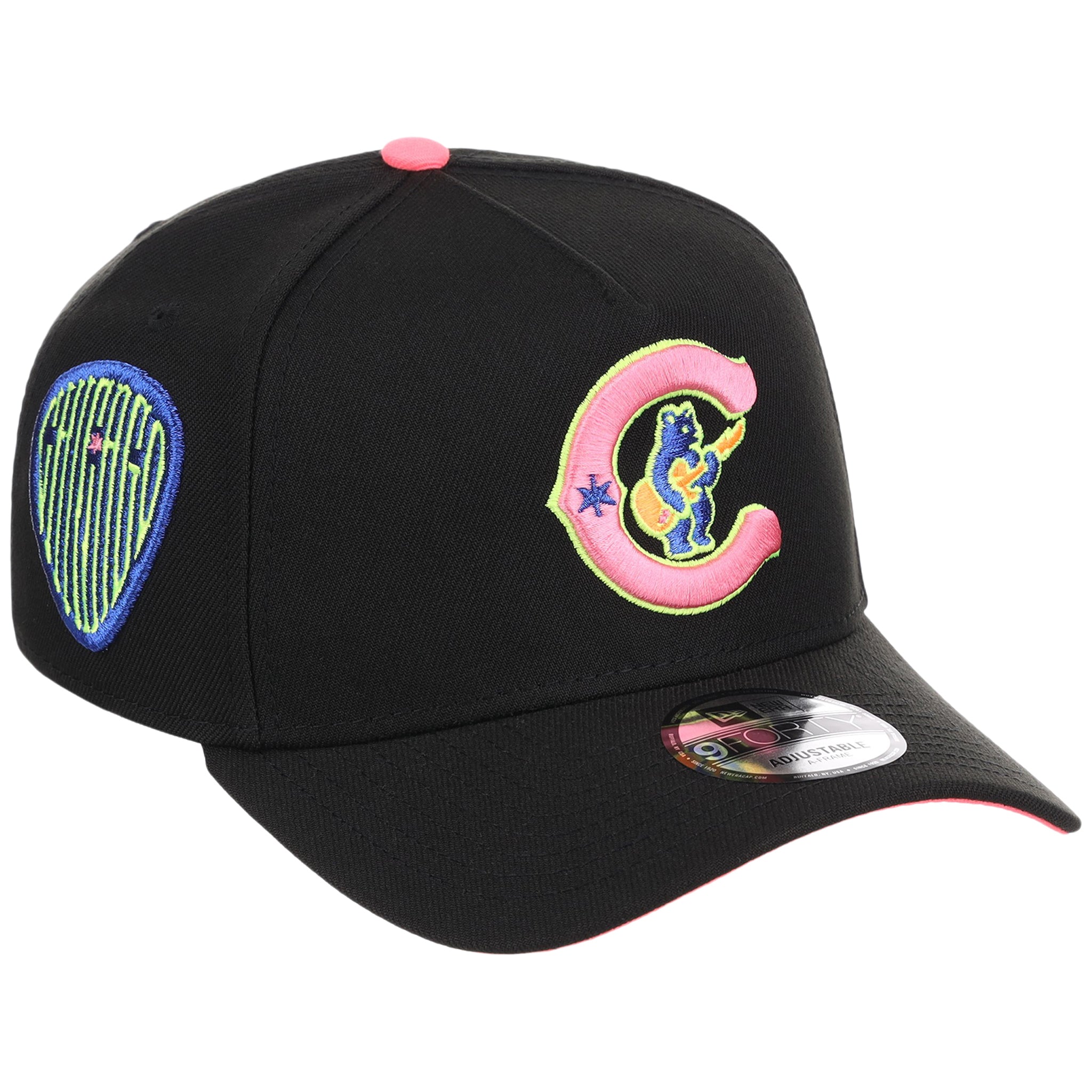Chicago Cubs MLB Main Stage Black Neon New Era 9FORTY AF