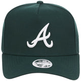 Atlanta Braves Women's New Era 9FORTY Dark Green A-Frame