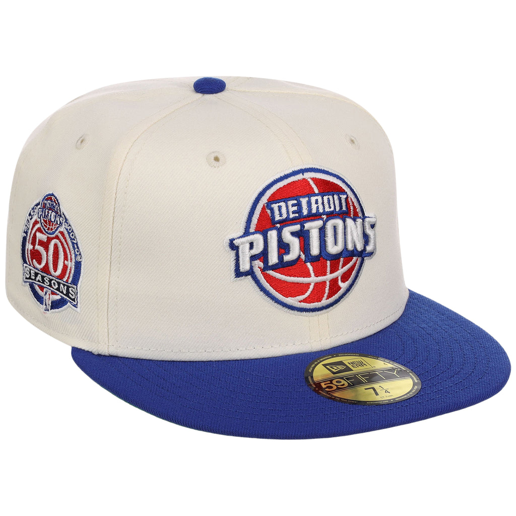Detroit Pistons NBA Chrome OTC New Era 59FIFTY (Chrome/Royal)
