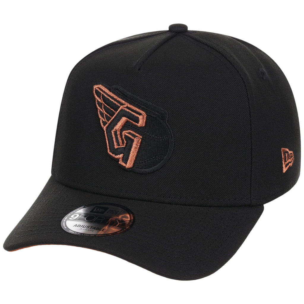 Cleveland Guardians MLB Black x Rust FASHION CORE New Era 9FORTY A-Frame