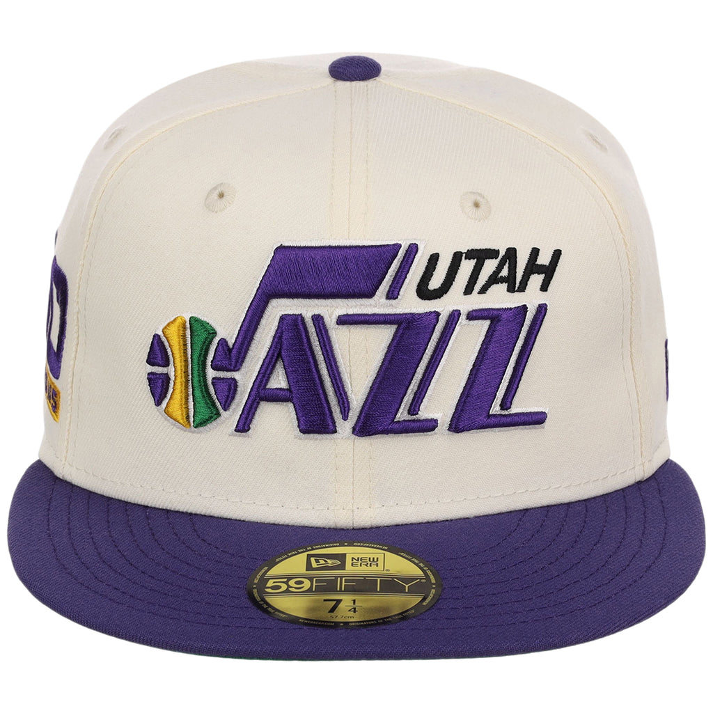 Utah Jazz NBA Chrome OTC New Era 59FIFTY (Chrome/Purple)
