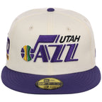 Utah Jazz NBA Chrome OTC New Era 59FIFTY (Chrome/Purple)