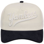 New York Yankees Script Women's New Era 9FORTY A-Frame