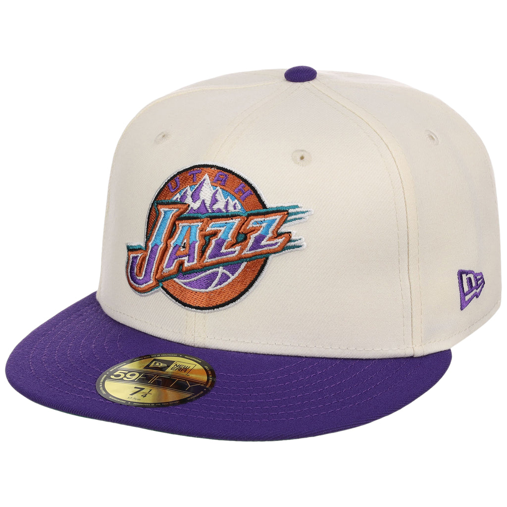 Utah Jazz NBA Chrome OTC New Era 59FIFTY (Chrome/Purple)
