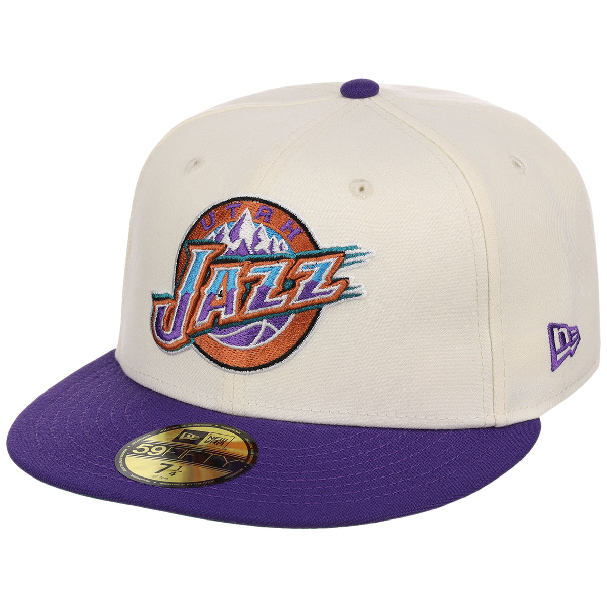 Utah Jazz NBA Chrome OTC New Era 59FIFTY (Chrome/Purple)