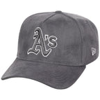 Oakland Athletics MLB Gray x Suede FASHION CORE New Era 9FORTY A-Frame