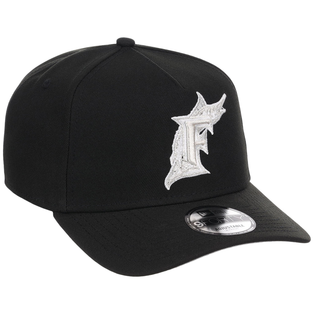 Miami Marlins MLB Black x White FASHION CORE New Era 9FORTY A-Frame