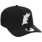 Miami Marlins MLB Black x White FASHION CORE New Era 9FORTY A-Frame