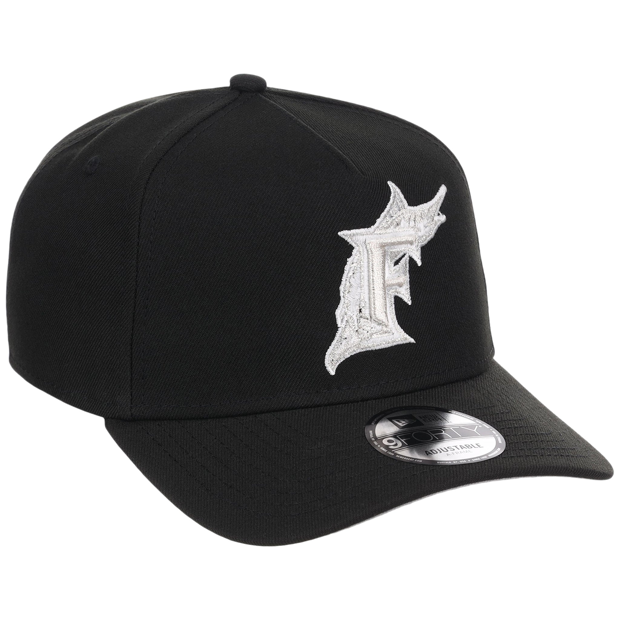 Miami Marlins MLB Black x White FASHION CORE New Era 9FORTY A-Frame