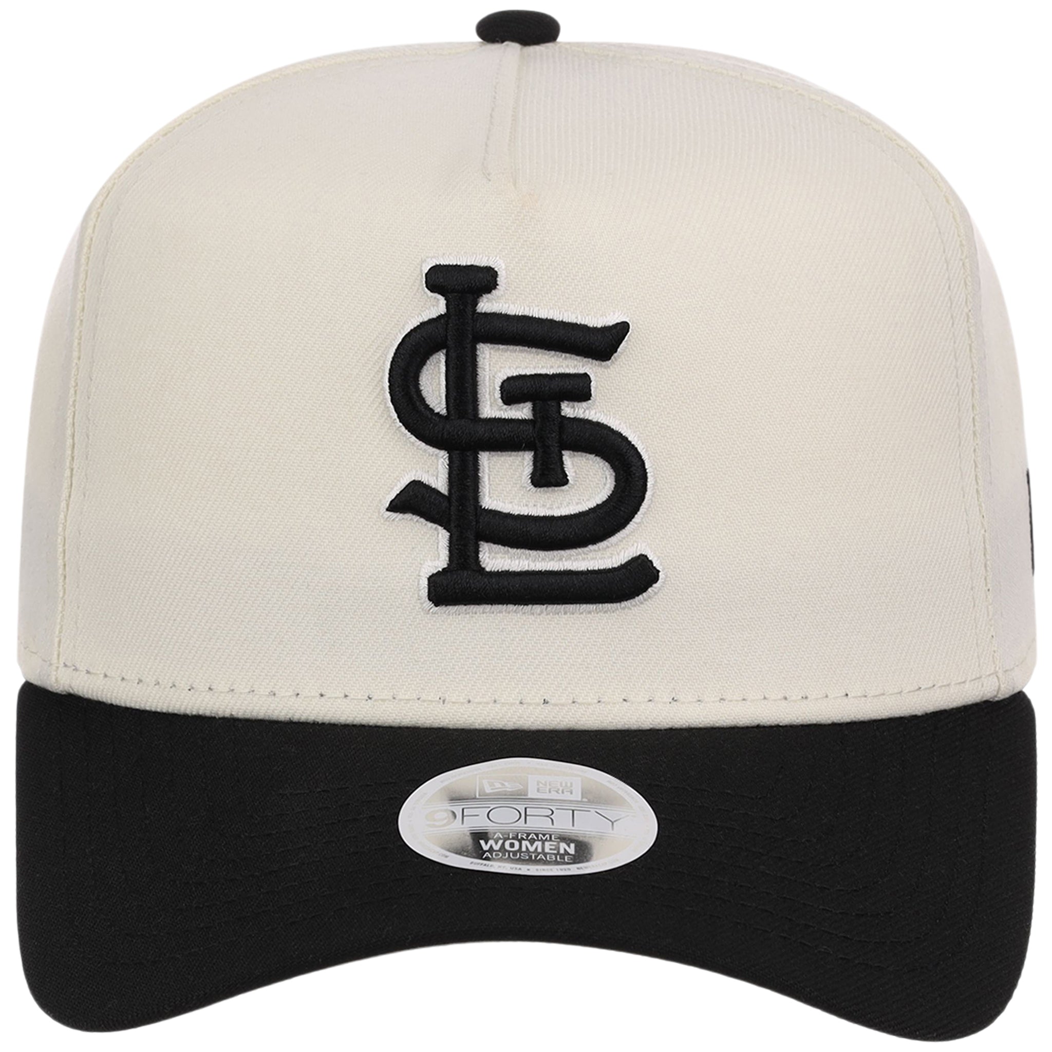 St. Louis Cardinals Women's New Era 9FORTY Chrome x Black A-Frame