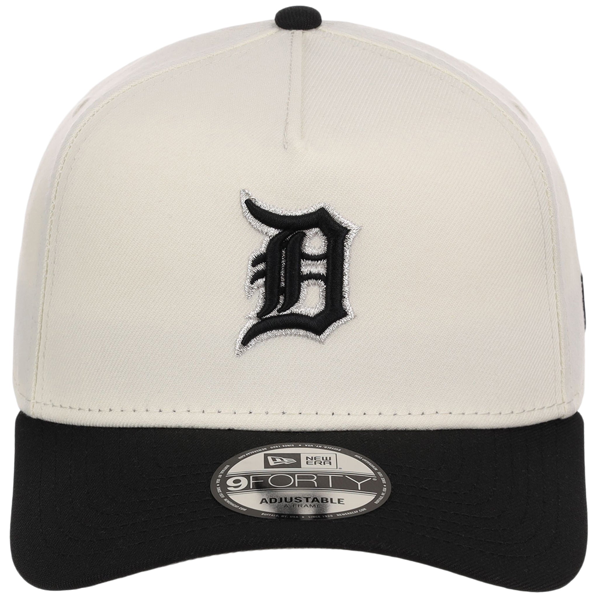 Detroit Tigers MLB Chrome x Black FASHION CORE New Era 9FORTY A-Frame