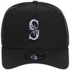 Seattle Mariners MLB Black x Lavender FASHION CORE New Era 9FORTY A-Frame